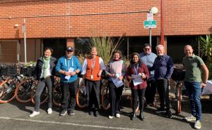 Merri-bek City Council staff smailing with their RideKola trial e-bikes