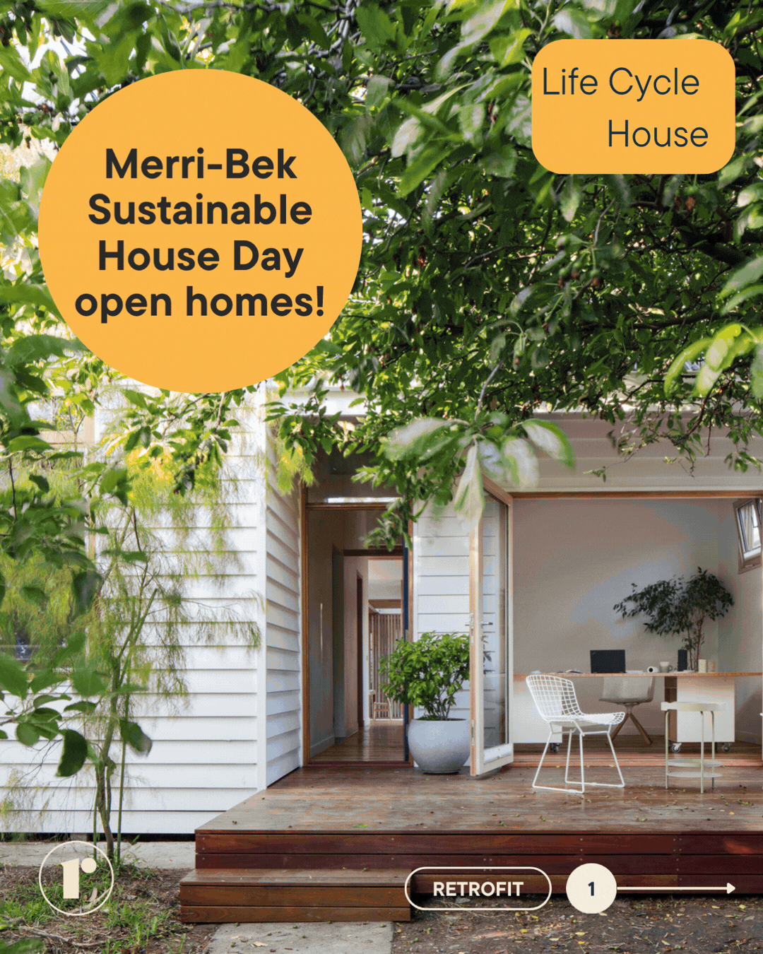 Revolving images of the nine Merri-bek homes opening as part of Sustainable House Day.